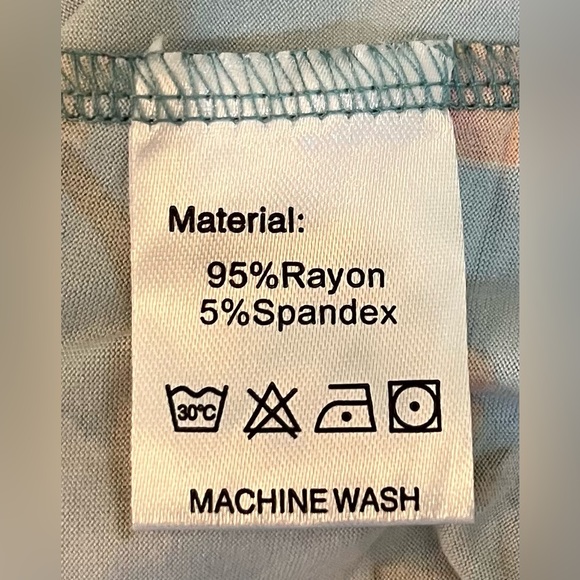 NWT! Floral Pajama Set in Teal - Picture 2 of 4